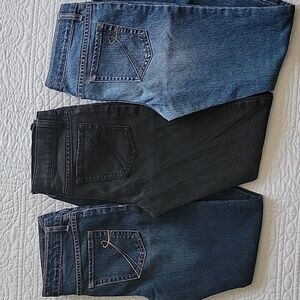 1989 Place Bundle Of Kids Jeans Trio - Blue and Black